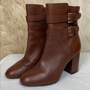 Nine West Double Buckle Leather Shoes 🔴